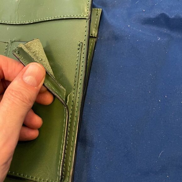 Kate Spade Saturday- Green Leather - Tote Shoulder & Handbag - Picture 6 of 8